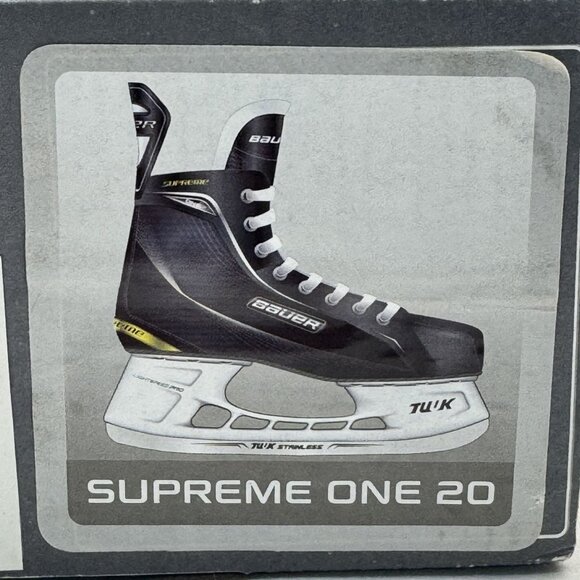 Bauer Supreme One20 Youth Ice Hockey Skates Size Y10 Pro TUUK Stainless Blade - Picture 14 of 16